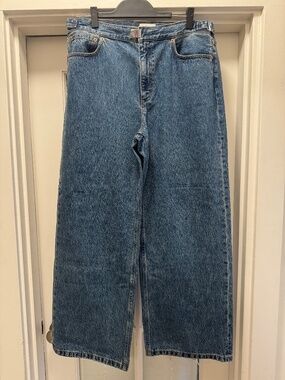 Still Here Buckle Wide-Leg Jeans Medium Wash Size 31